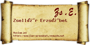 Zsellér Erzsébet névjegykártya