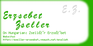 erzsebet zseller business card